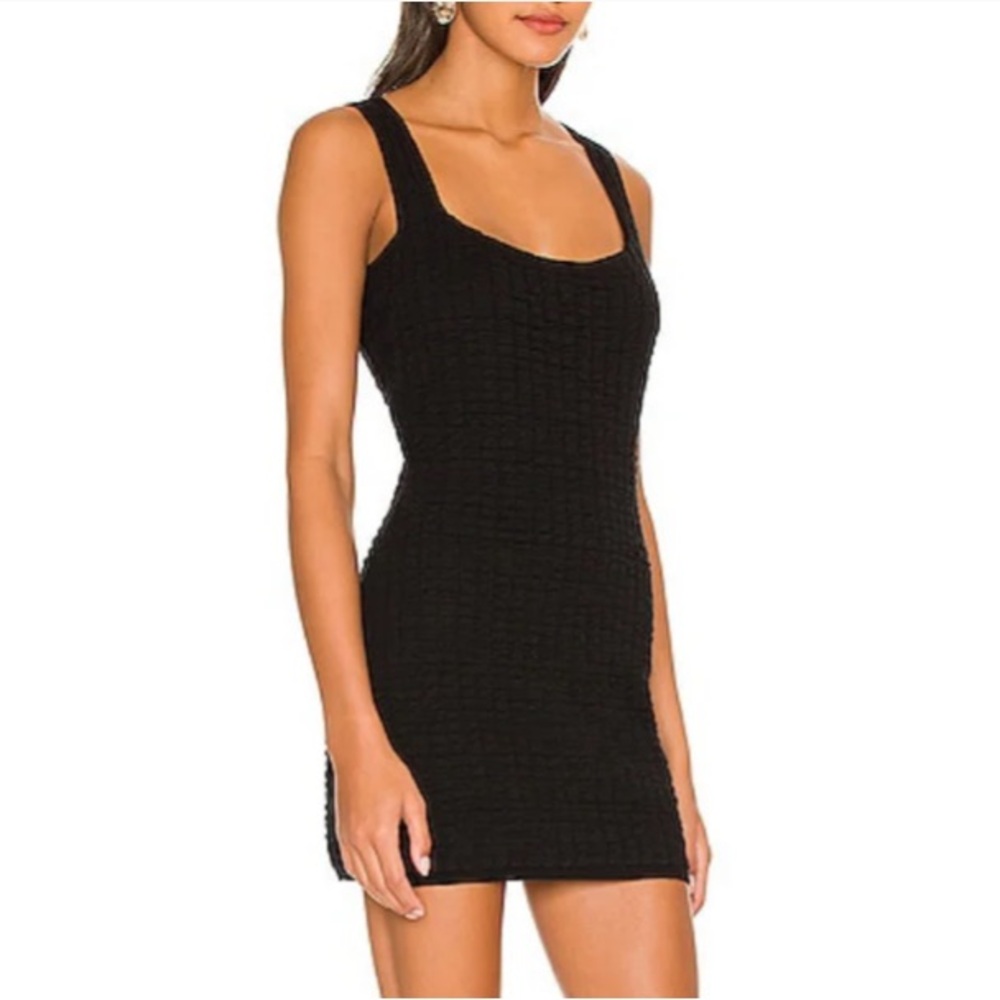 Free People Beach Short and Sweet Mini‎ Dress Black Textured Beach Dress Size XS - Picture 2 of 10